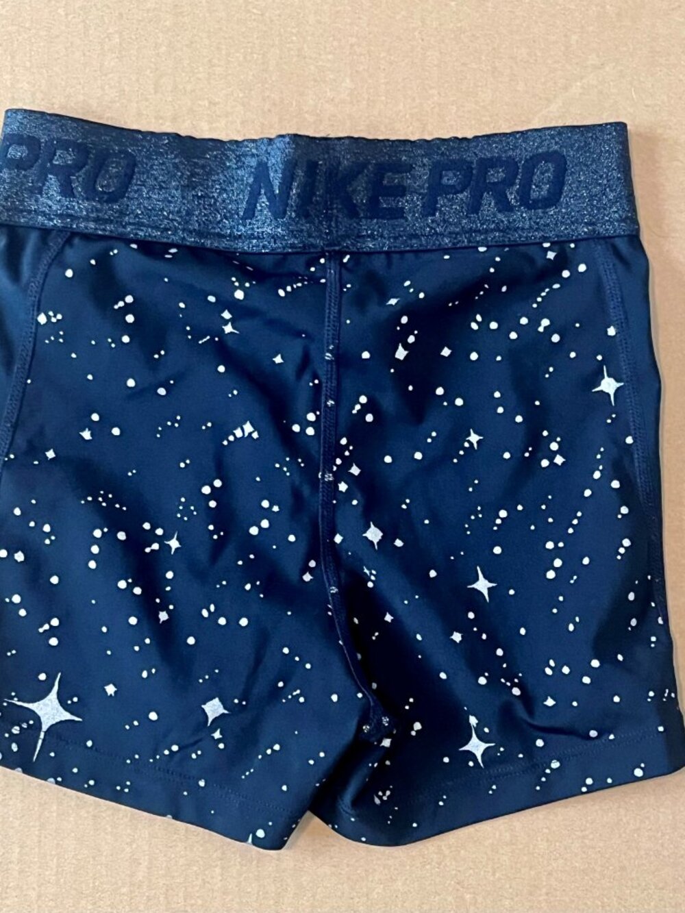 Nike Pro Starry Night Metallic 3" Training Shorts - Picture 2 of 4